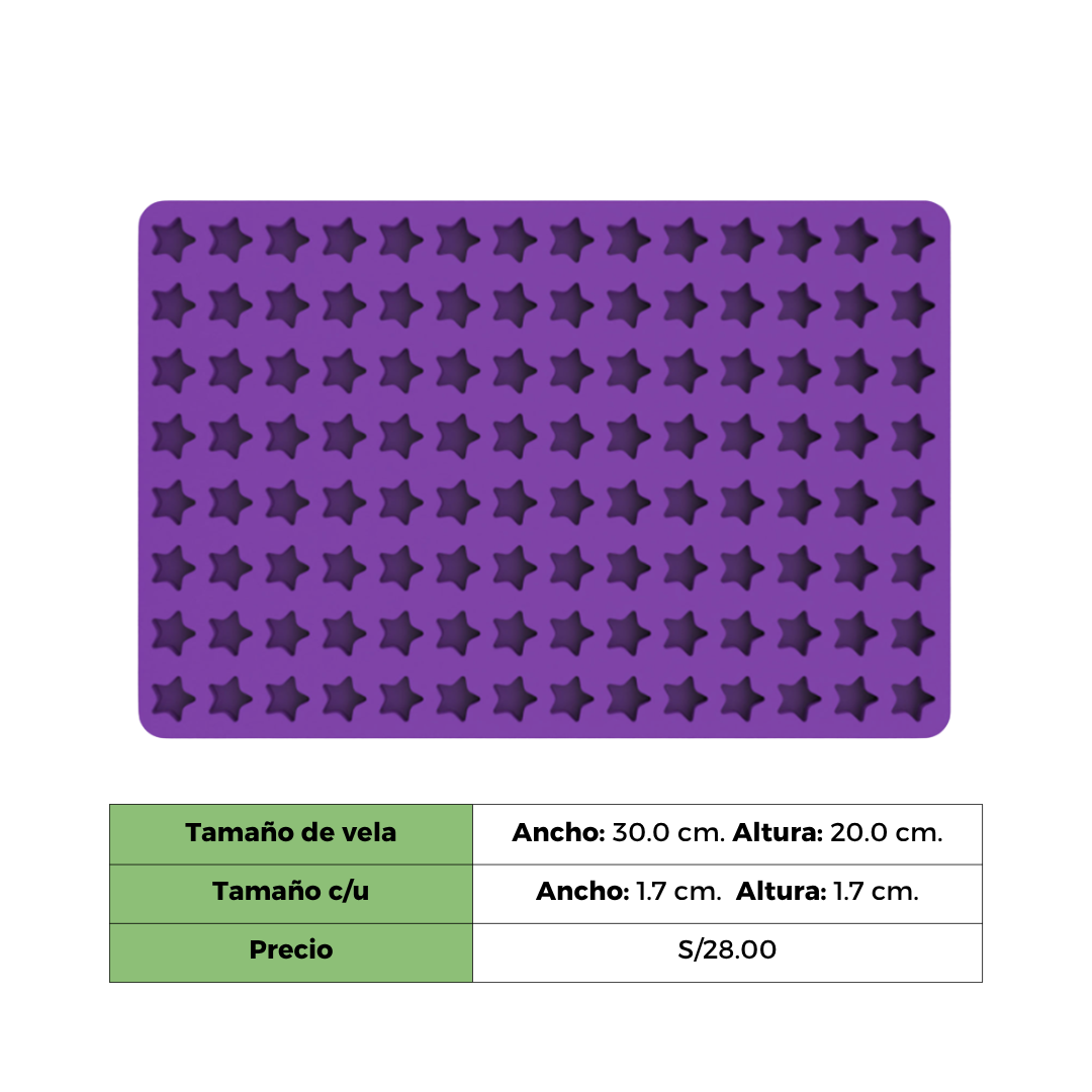 WAX MELTS ESTRELLA X 112 CAVIDADES.