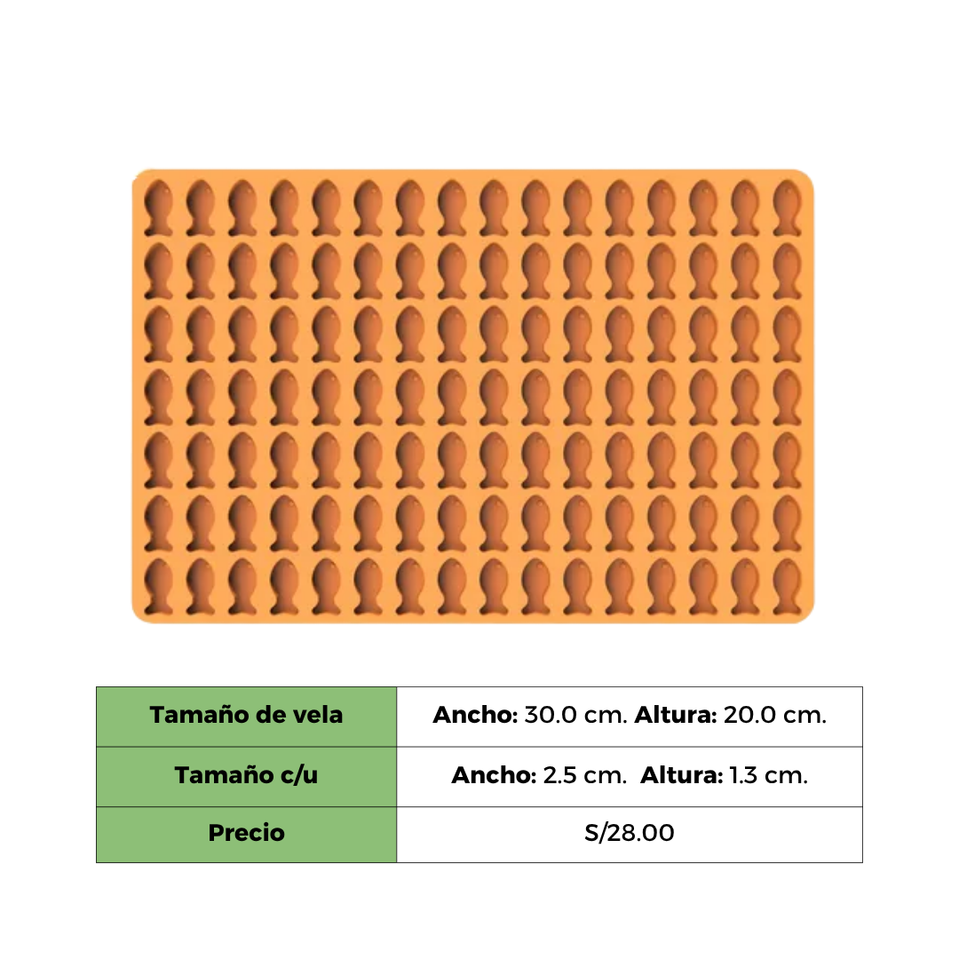 WAX MELTS PESCADO X 112 CAVIDADES.