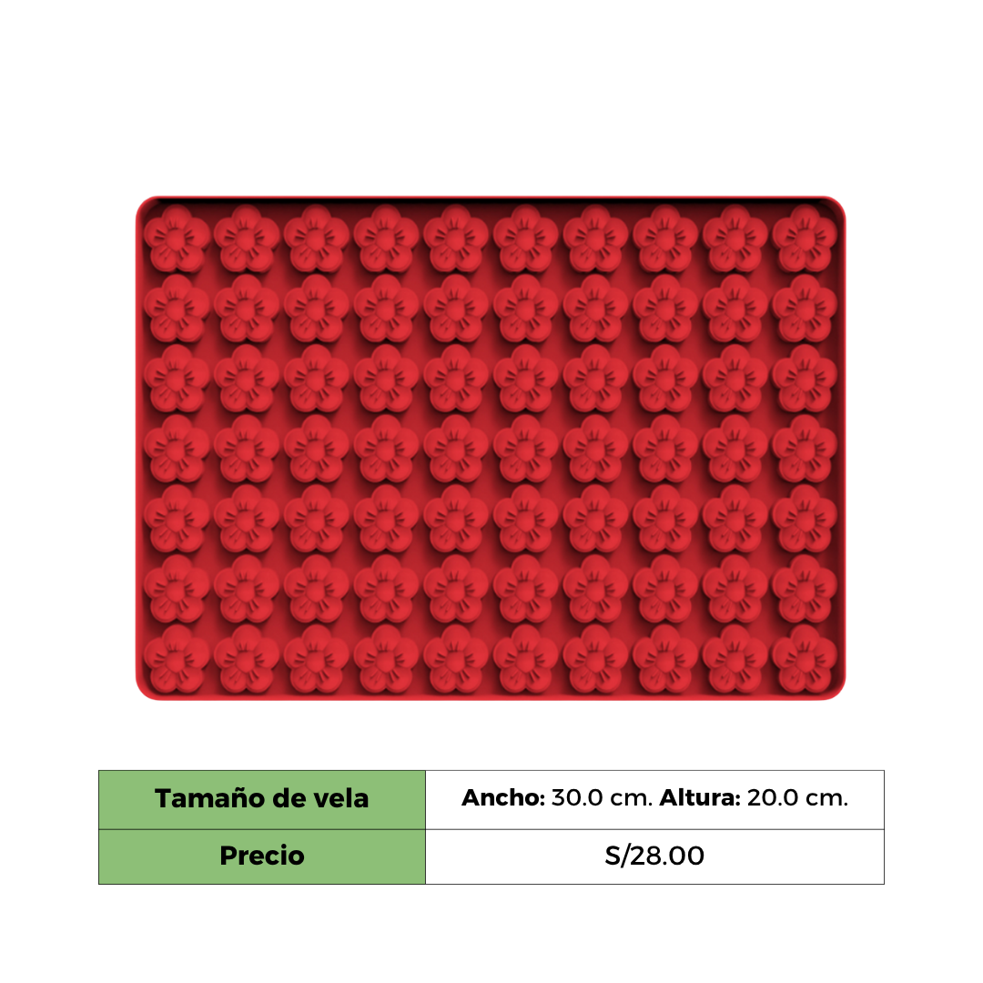 WAX MELTS FLOR X 70 CAVIDADES.