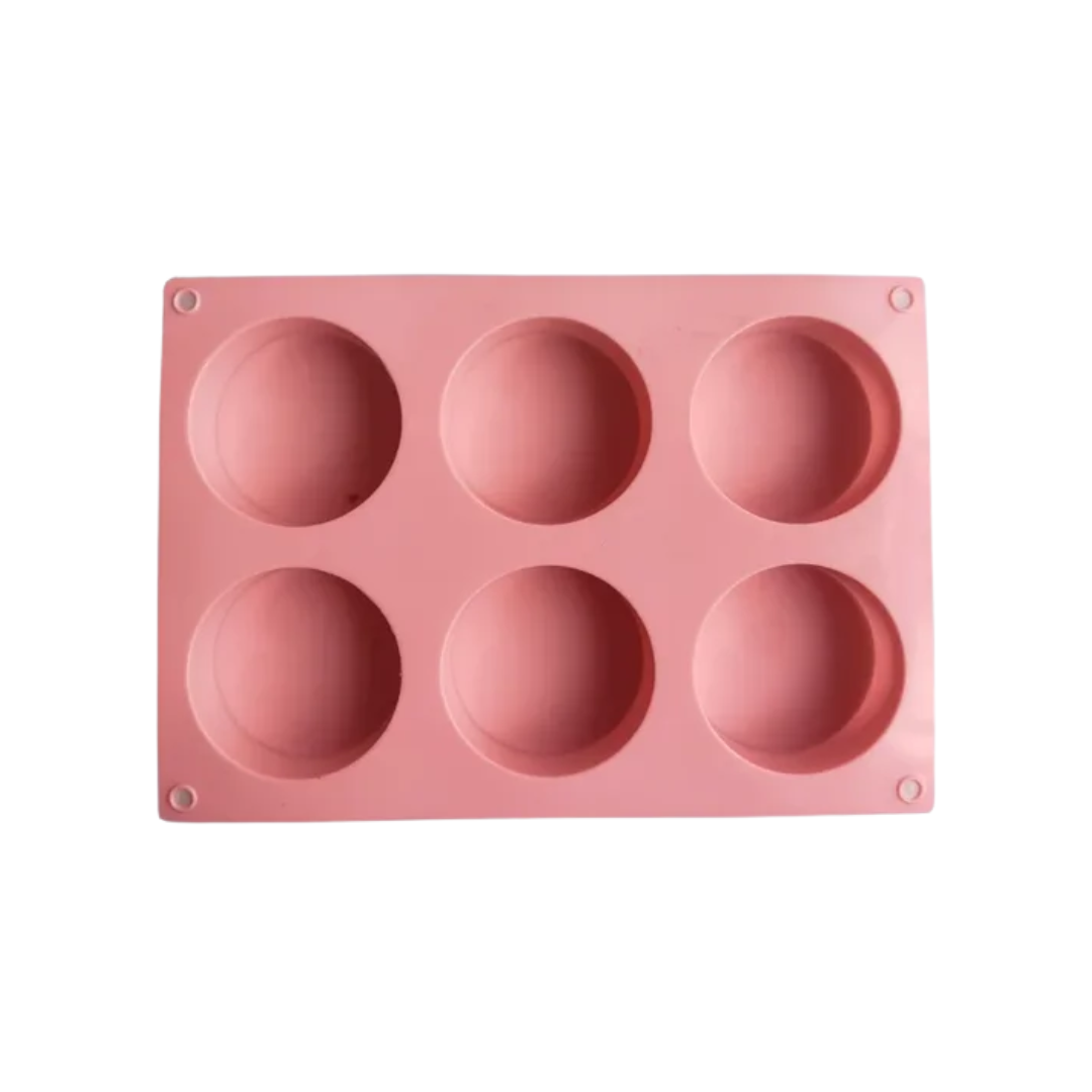 MOLDE SILICONA REDONDO X 6