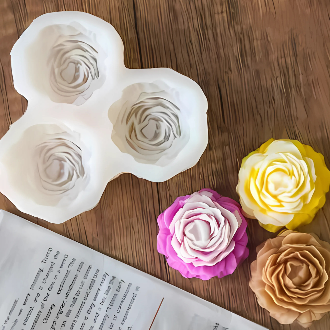 PEONY X 3 CAVIDADES MOLDE