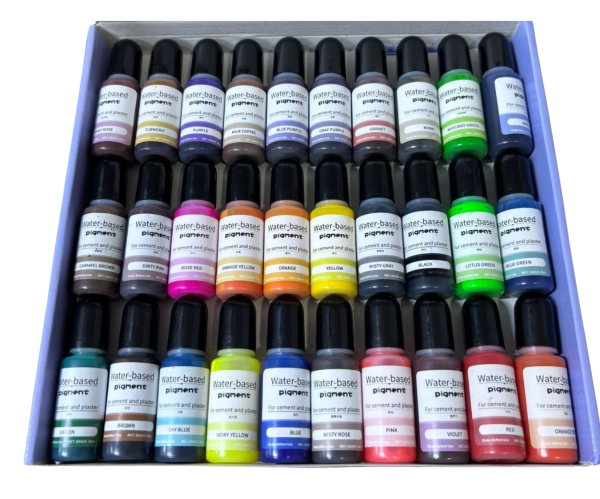 Pigmentos Líquidos para Resina y Cemento – Kit x 30 und