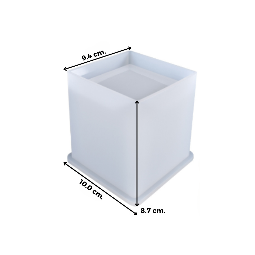 CUADRADO MOLDE CEMENTO/RESINA 3D
