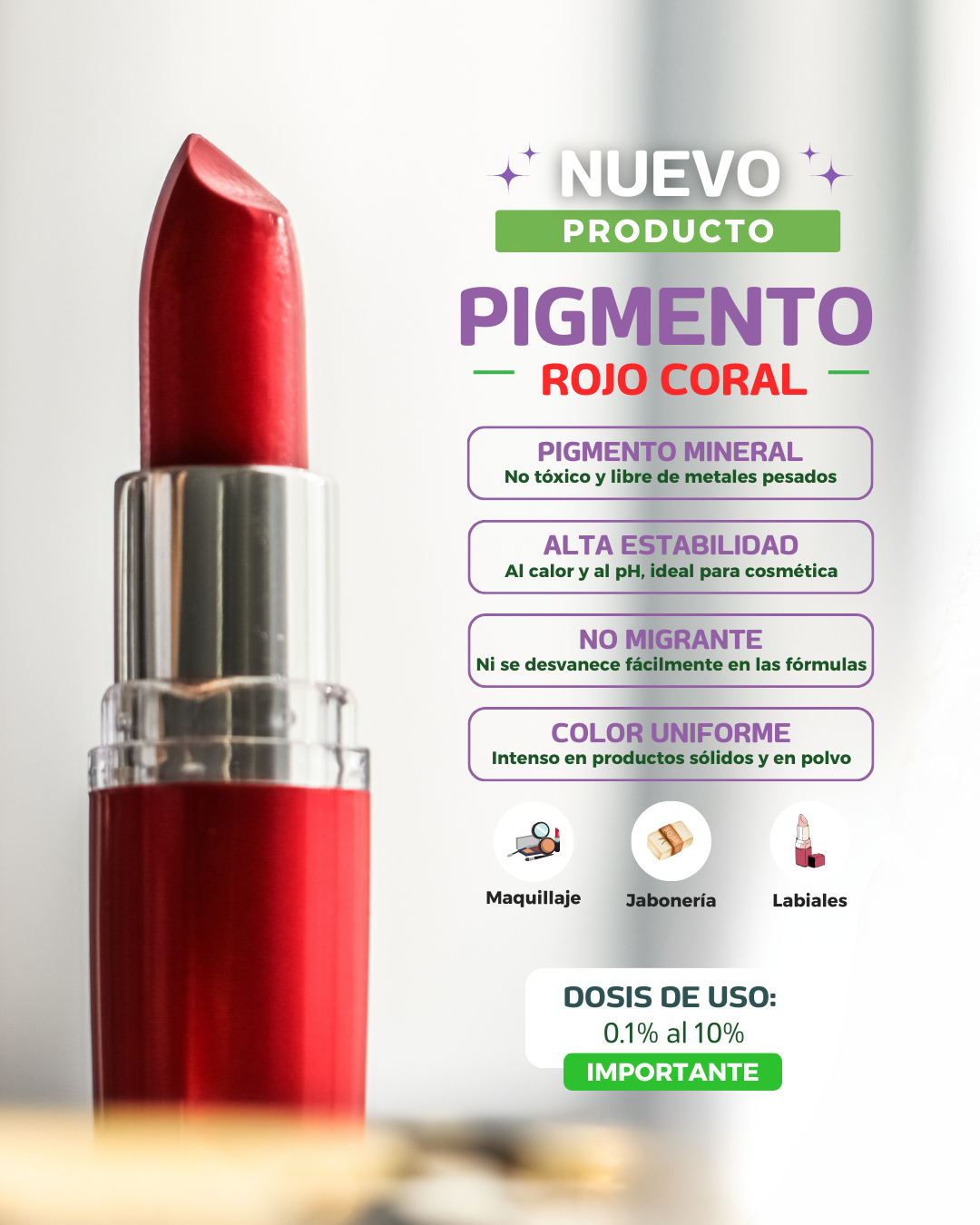PIGMENTO ROJO CORAL